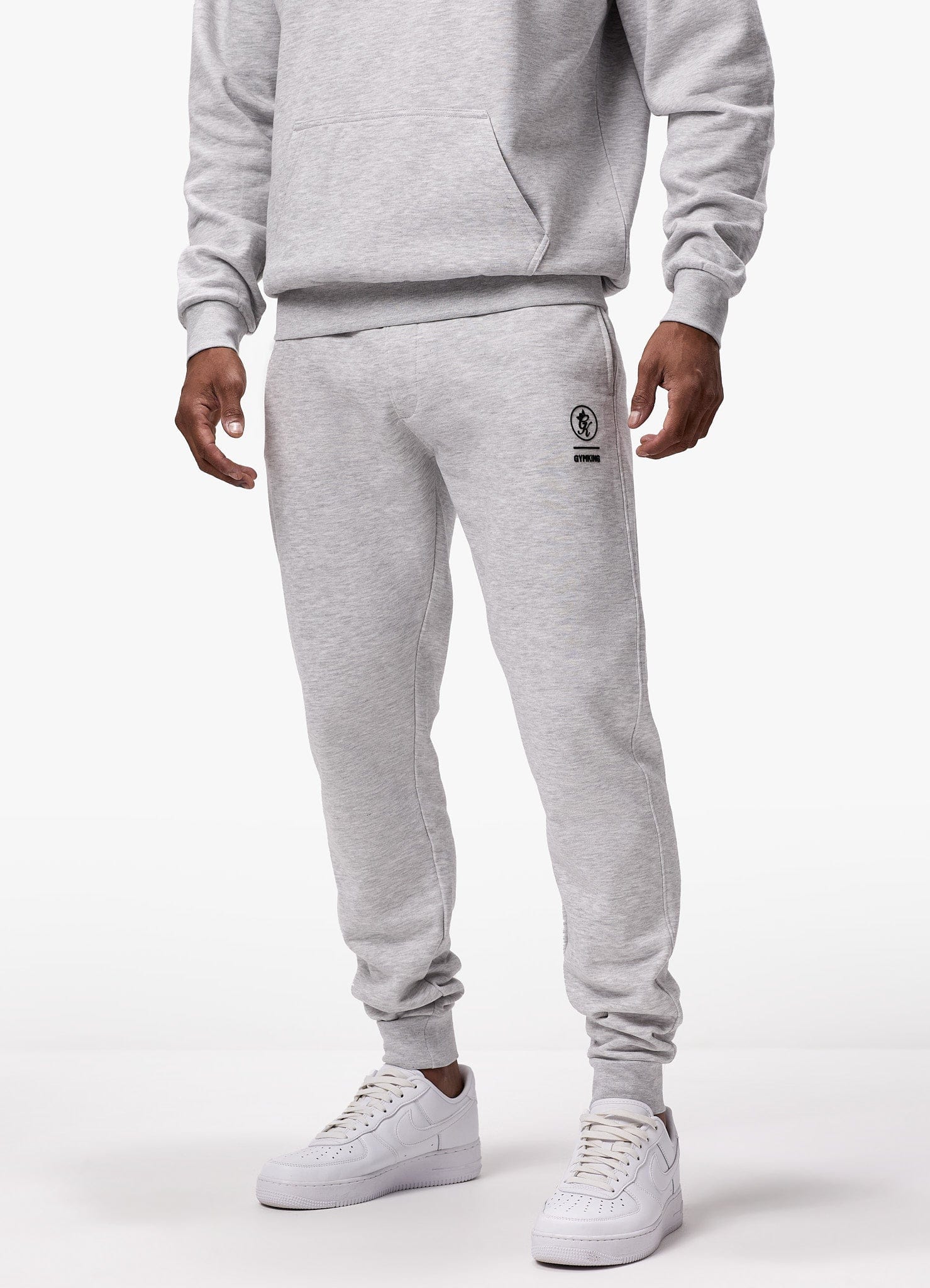 Gym King Aventus Fleece Jogger - Snow Marl