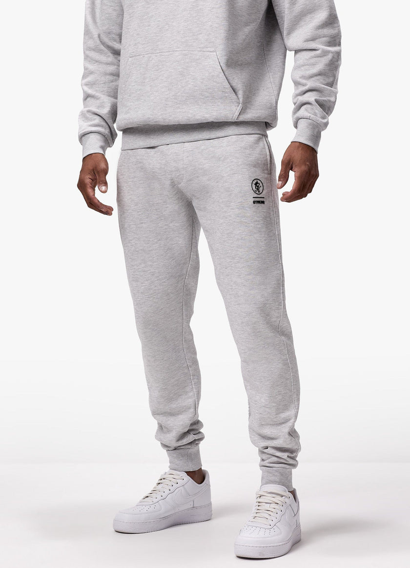 Gym King Aventus Fleece Jogger - Snow Marl