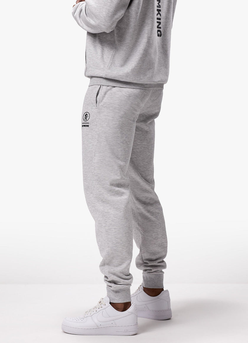 Gym King Aventus Fleece Jogger - Snow Marl