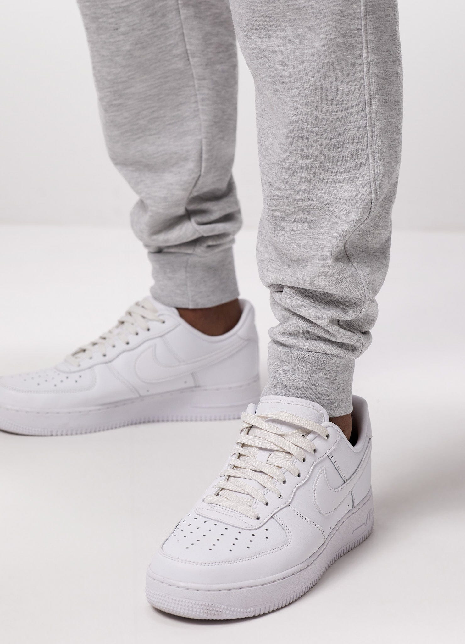 Gym King Aventus Fleece Jogger - Snow Marl