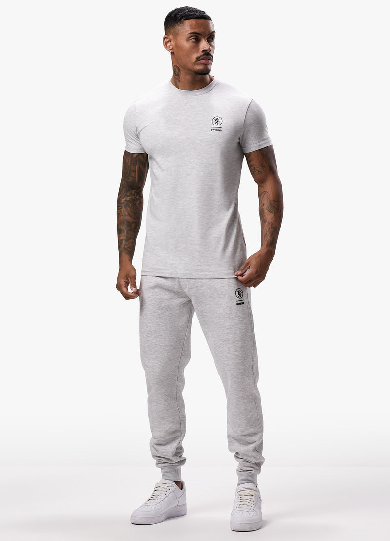 Gym King Aventus Tee - Snow Marl