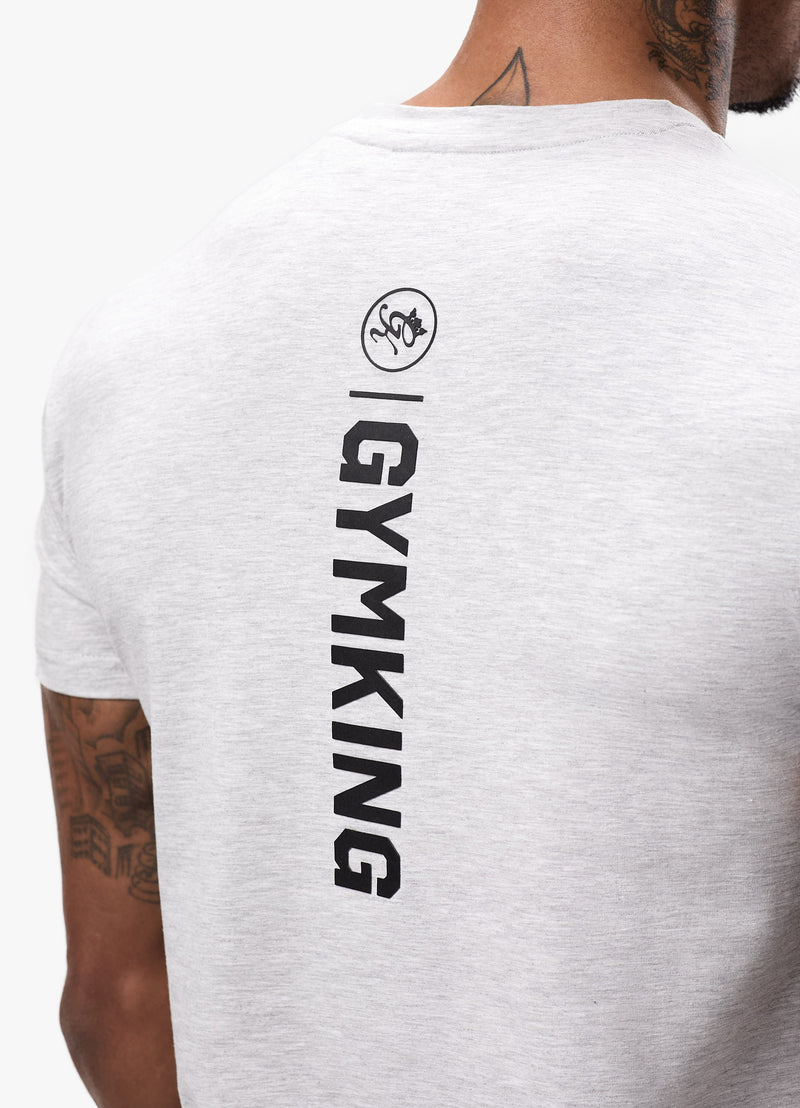 Gym King Aventus Tee - Snow Marl