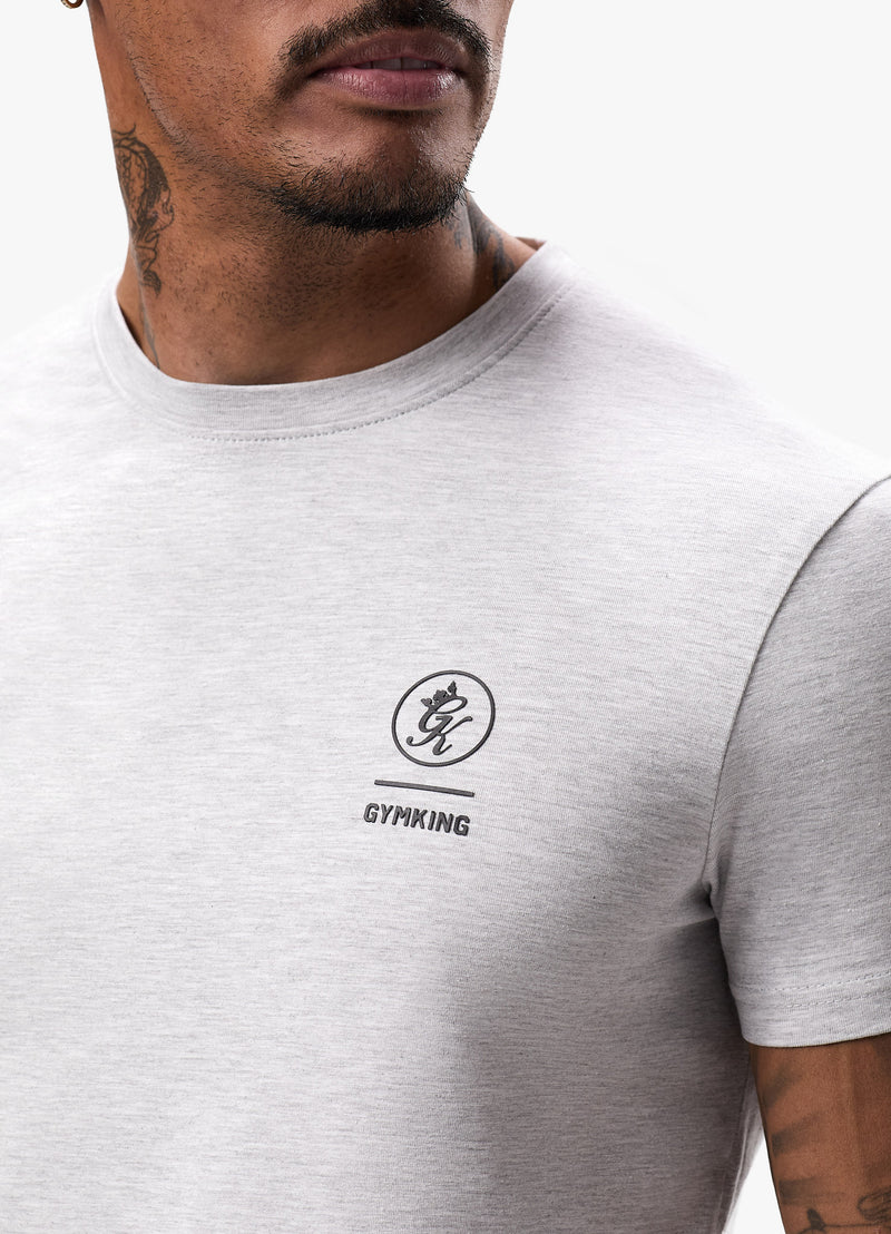 Gym King Aventus Tee - Snow Marl