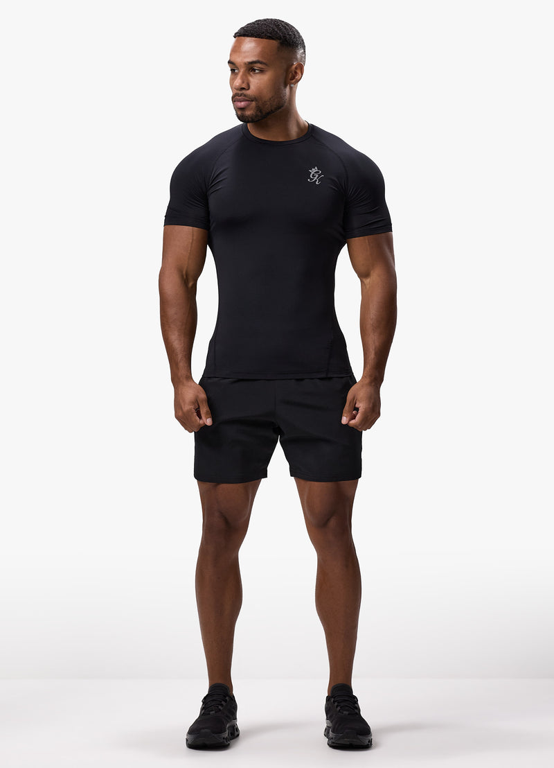 Gym King Energy Short Sleeve Base Layer - Black