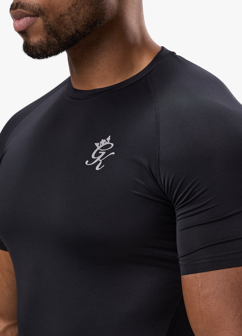 Gym King Energy Short Sleeve Base Layer - Black