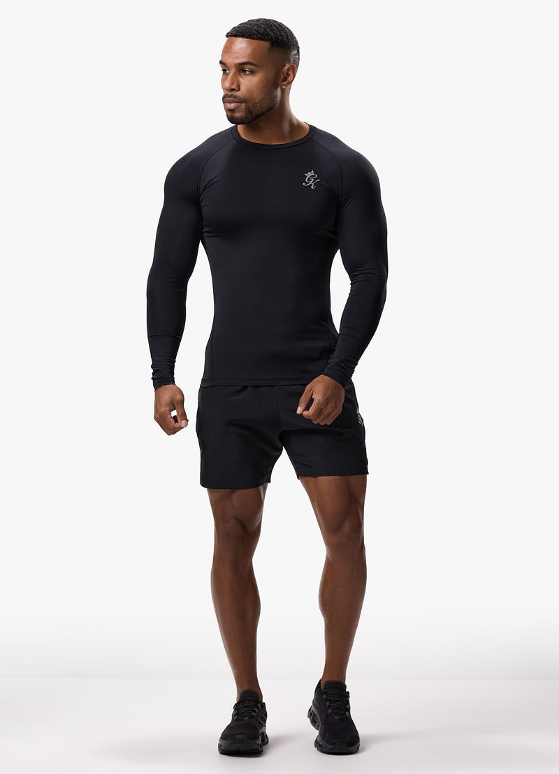 Gym King Energy Long Sleeve Base Layer - Black