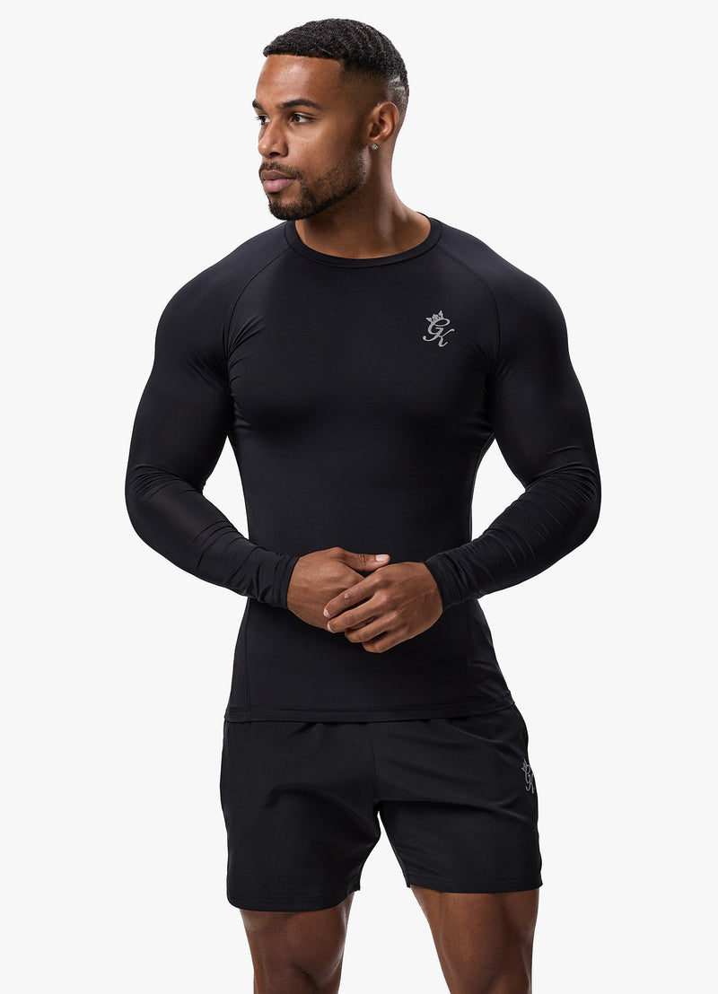 Gym King Energy Long Sleeve Base Layer - Black