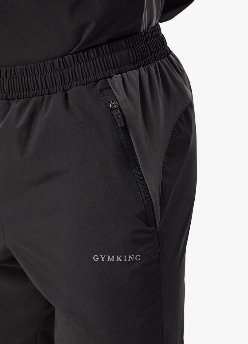 Gym King Advance Tracksuit Bottoms - Black/Fossil Grey