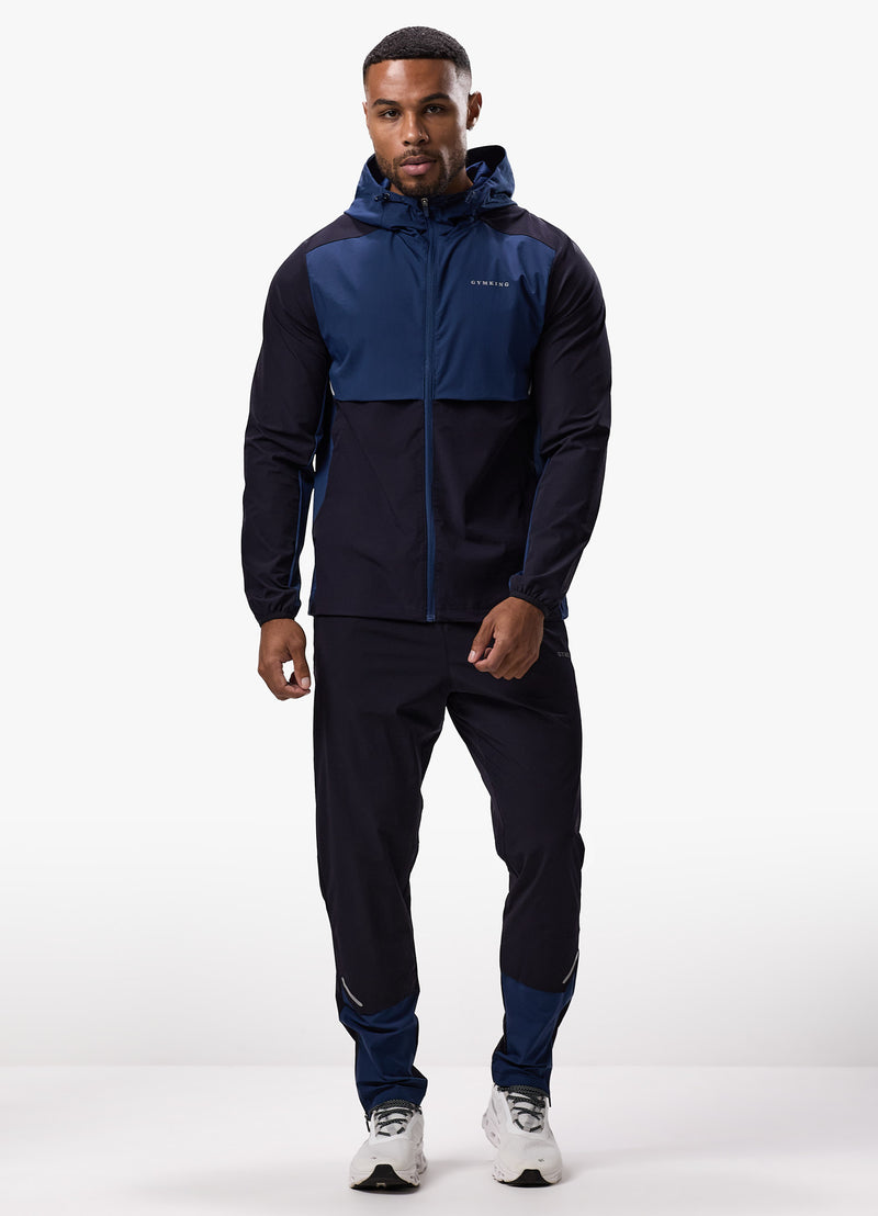 Gym King Advance Tracksuit Top - Navy/Estate Blue