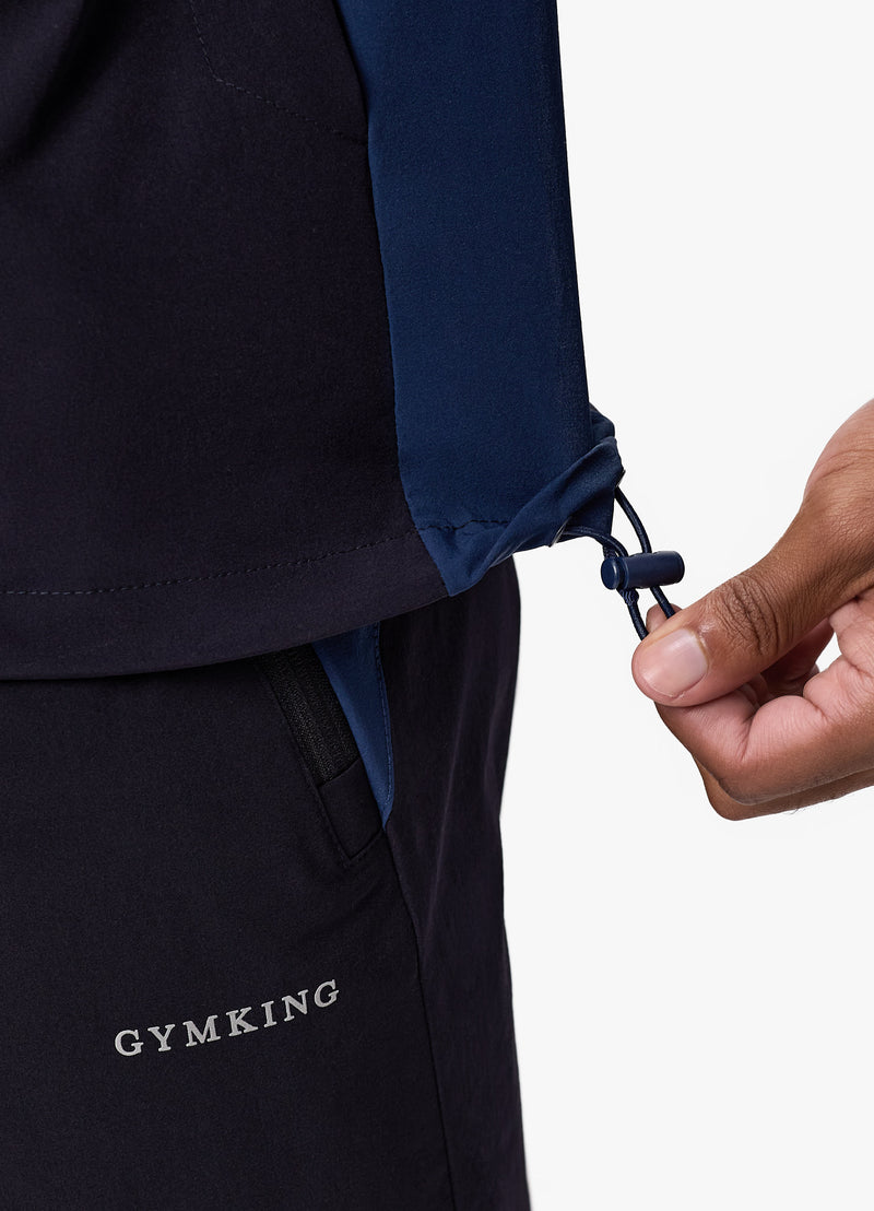 Gym King Advance Tracksuit Top - Navy/Estate Blue