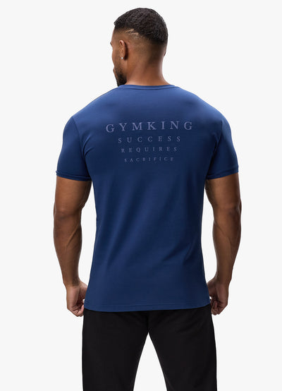 Gym King Sacrifice Tee - Deep Cobalt