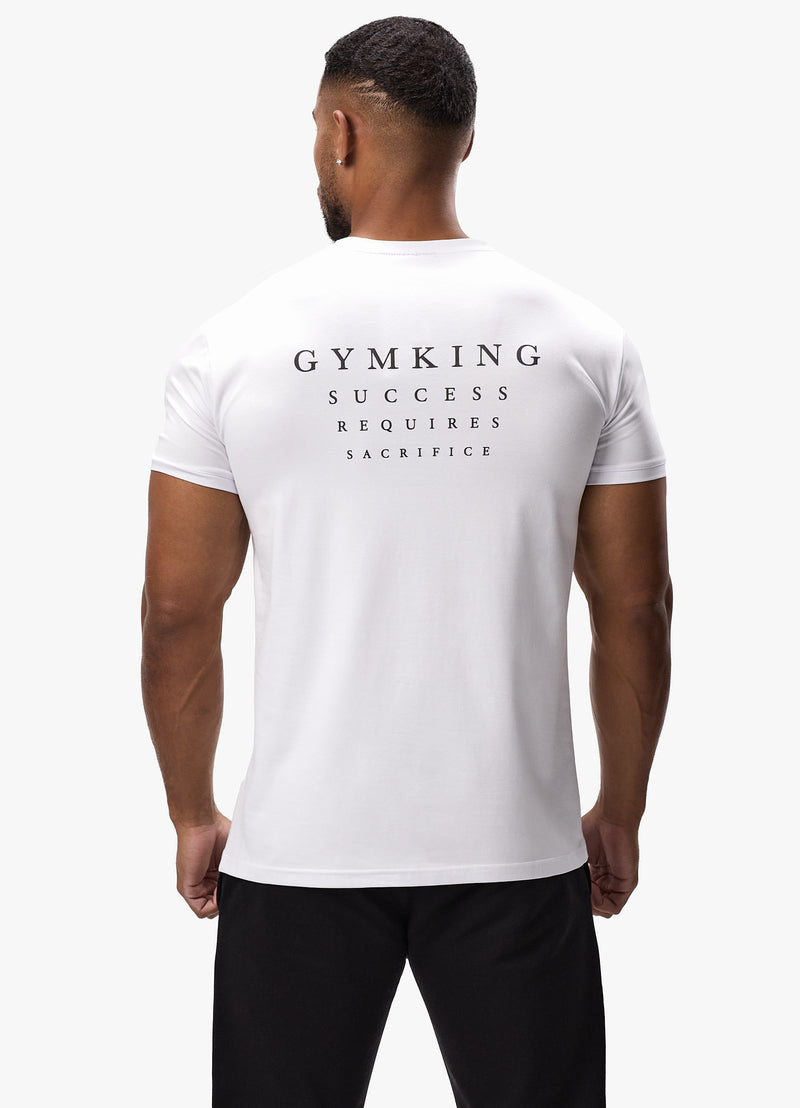 Gym King Sacrifice Tee - White