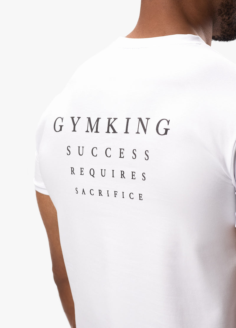 Gym King Sacrifice Tee - White