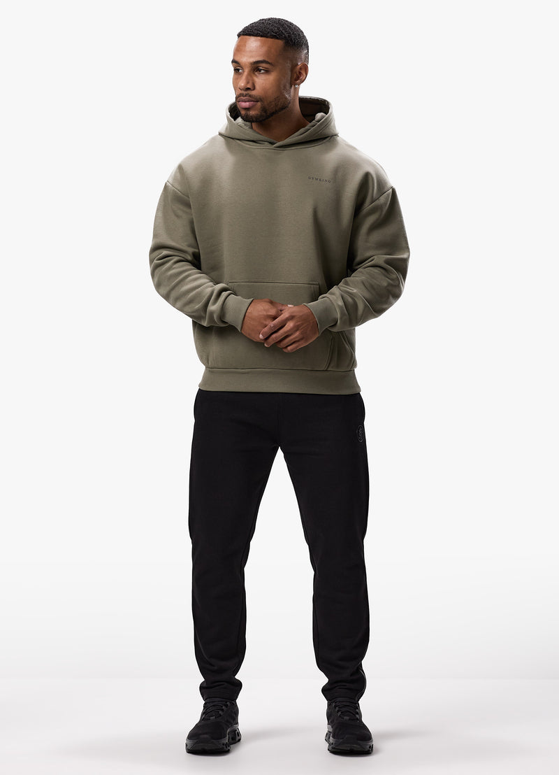 Gym King Belief Fleece Hood - Khaki