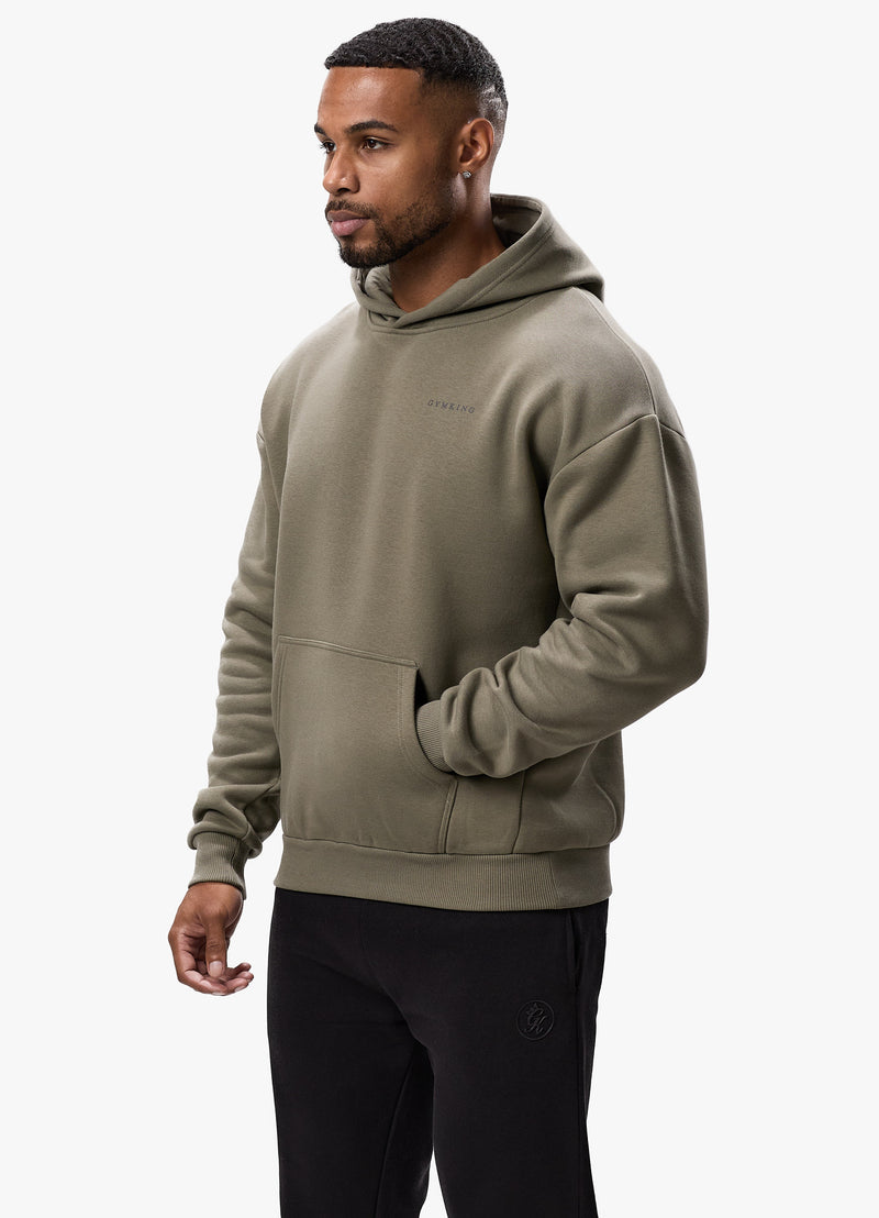 Gym King Belief Fleece Hood - Khaki