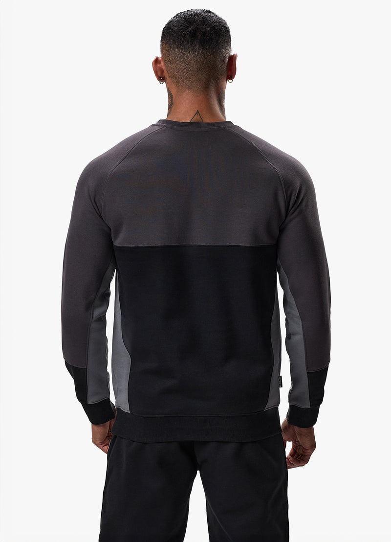 Gym King Minefield Fleece Crew - Black