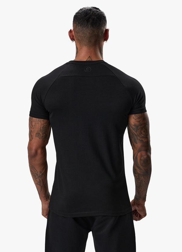 Gym King Pro Logo Tee - Black/Black