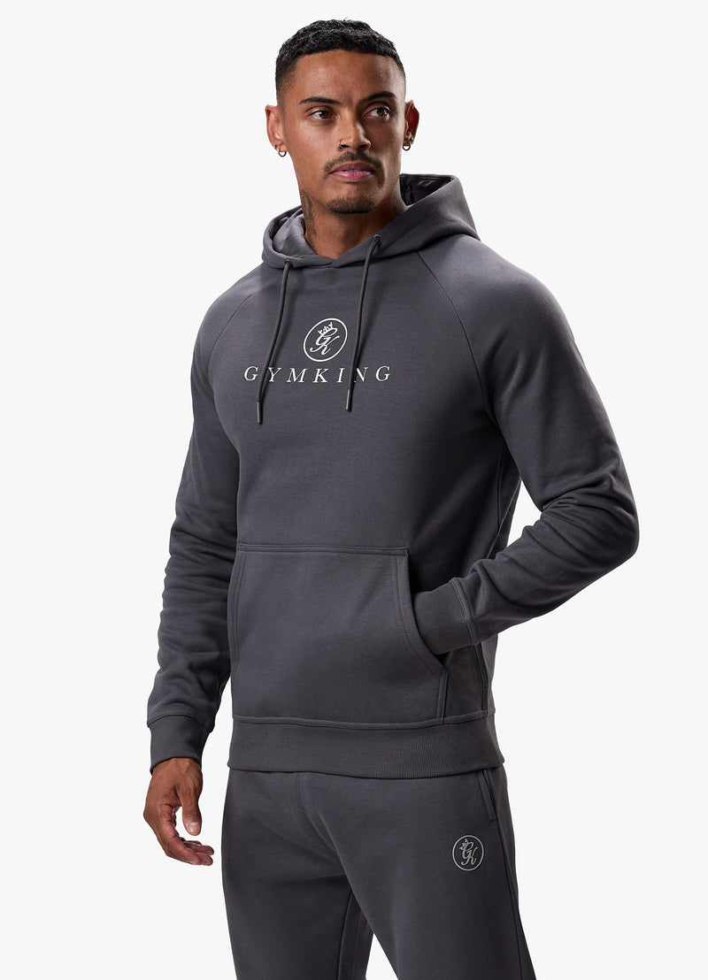 Gym King Pro Logo Fleece Hood - Graphite