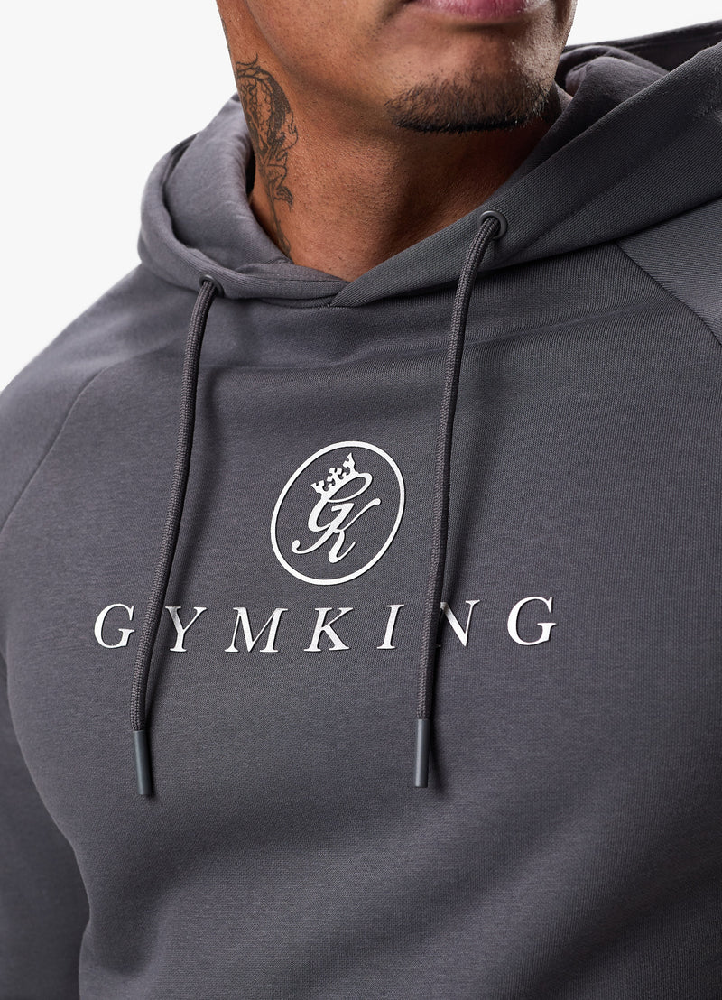 Gym King Pro Logo Fleece Hood - Graphite