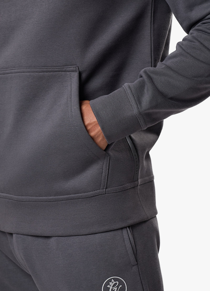 Gym King Pro Logo Fleece Hood - Graphite