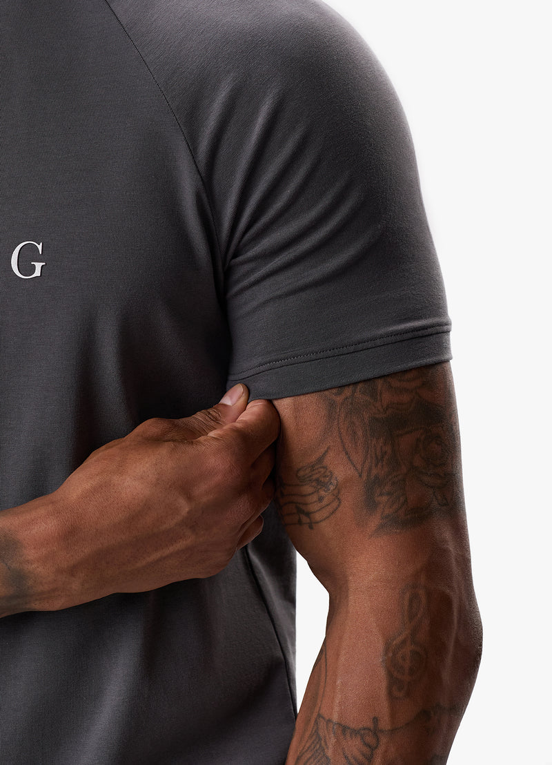 Gym King Pro Logo Jersey Tee - Graphite