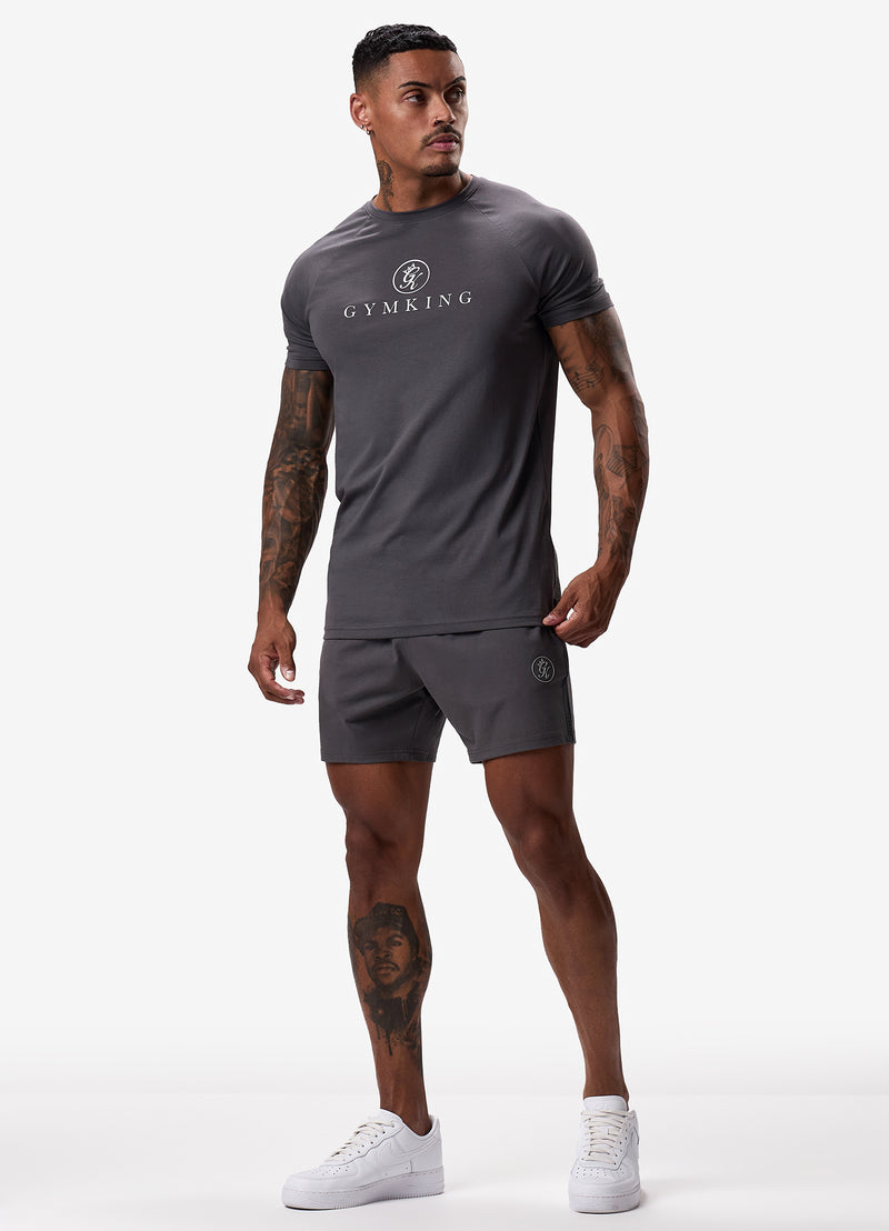 Gym King Pro Logo Jersey Tee - Graphite