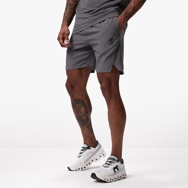 Gym King Flex 6" Short - Fossil Grey/Black