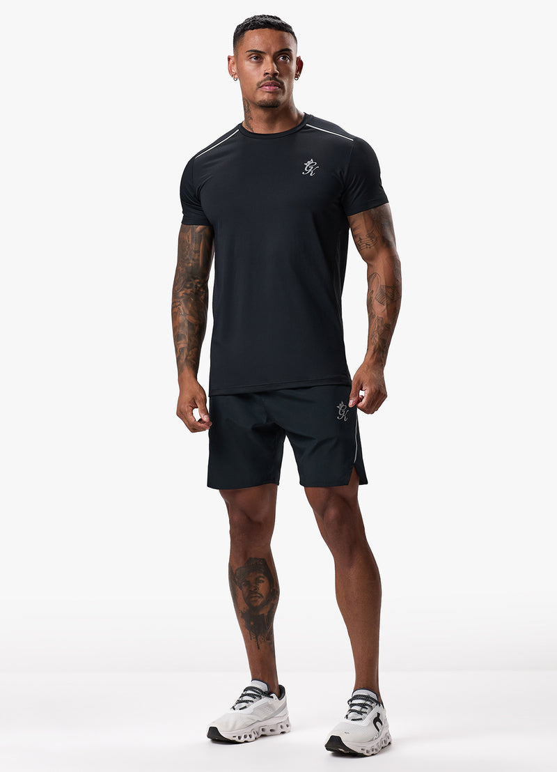 Gym King Flex Tee - Black/Silver