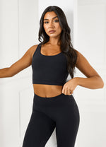 Gym King Peach Luxe Tank - Black Luxe thumbnail