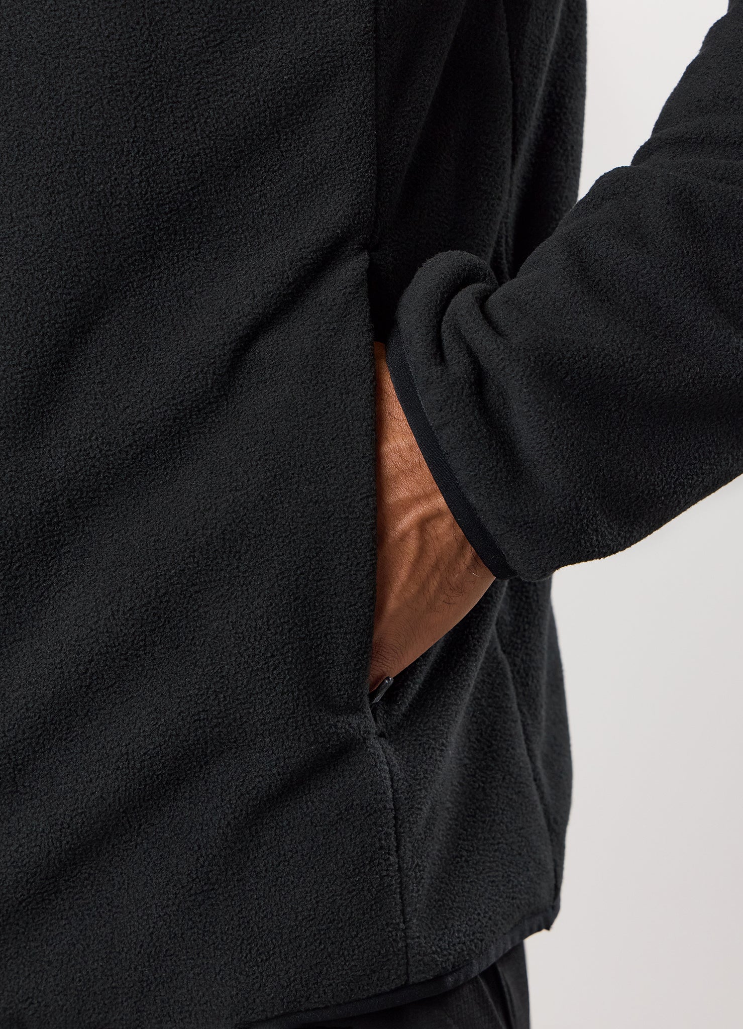 Gym King Linear 1/4 Zip Polar Fleece - Black