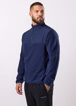 Gym King Linear 1/4 Zip Polar Fleece - Navy thumbnail