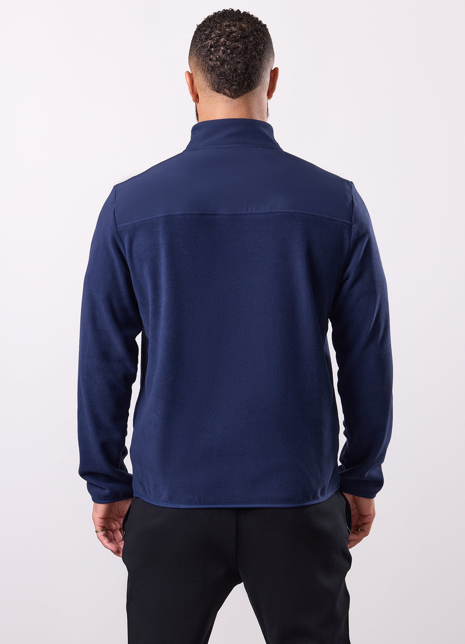 Gym King Linear 1/4 Zip Polar Fleece - Navy