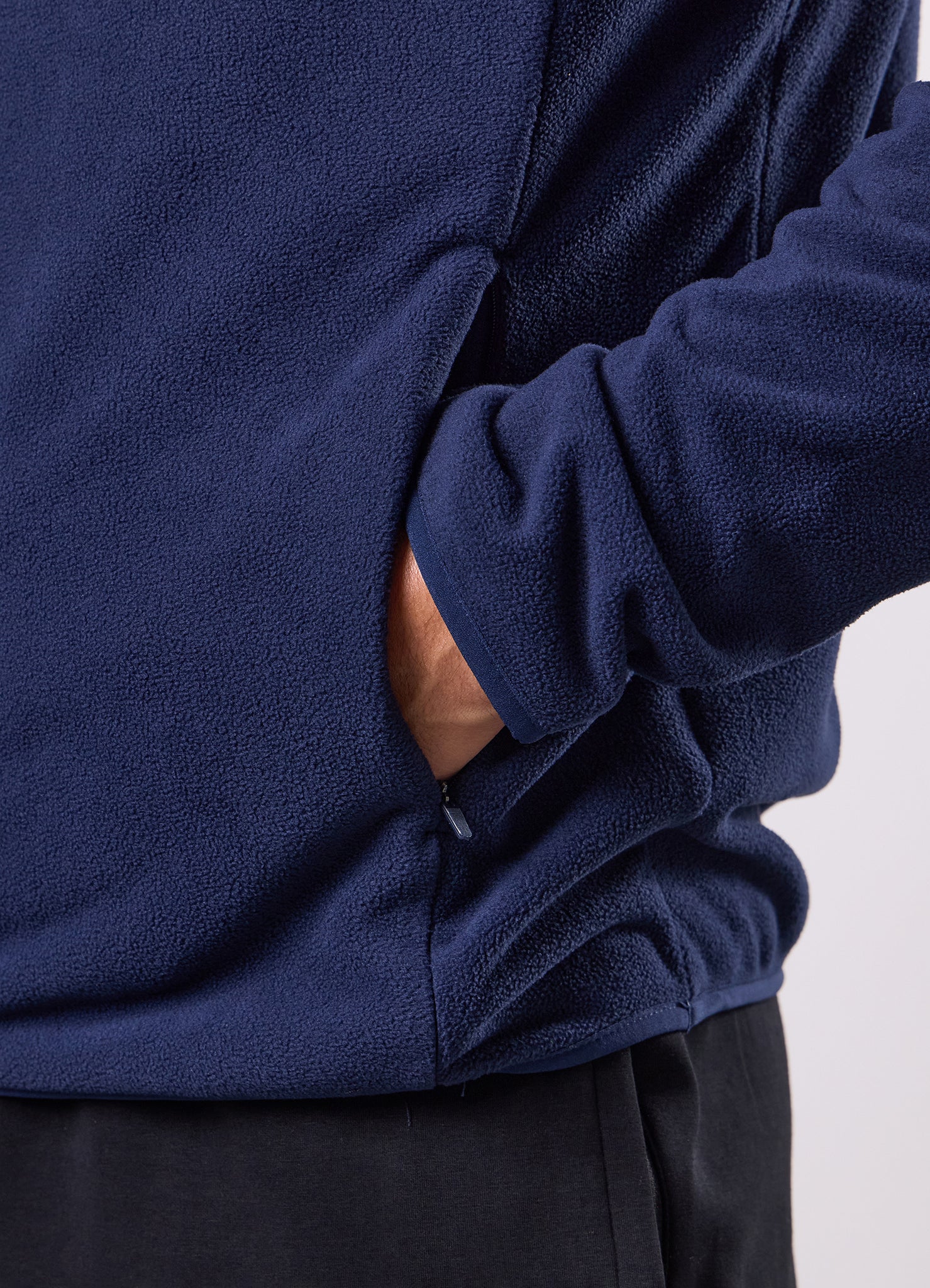 Gym King Linear 1/4 Zip Polar Fleece - Navy