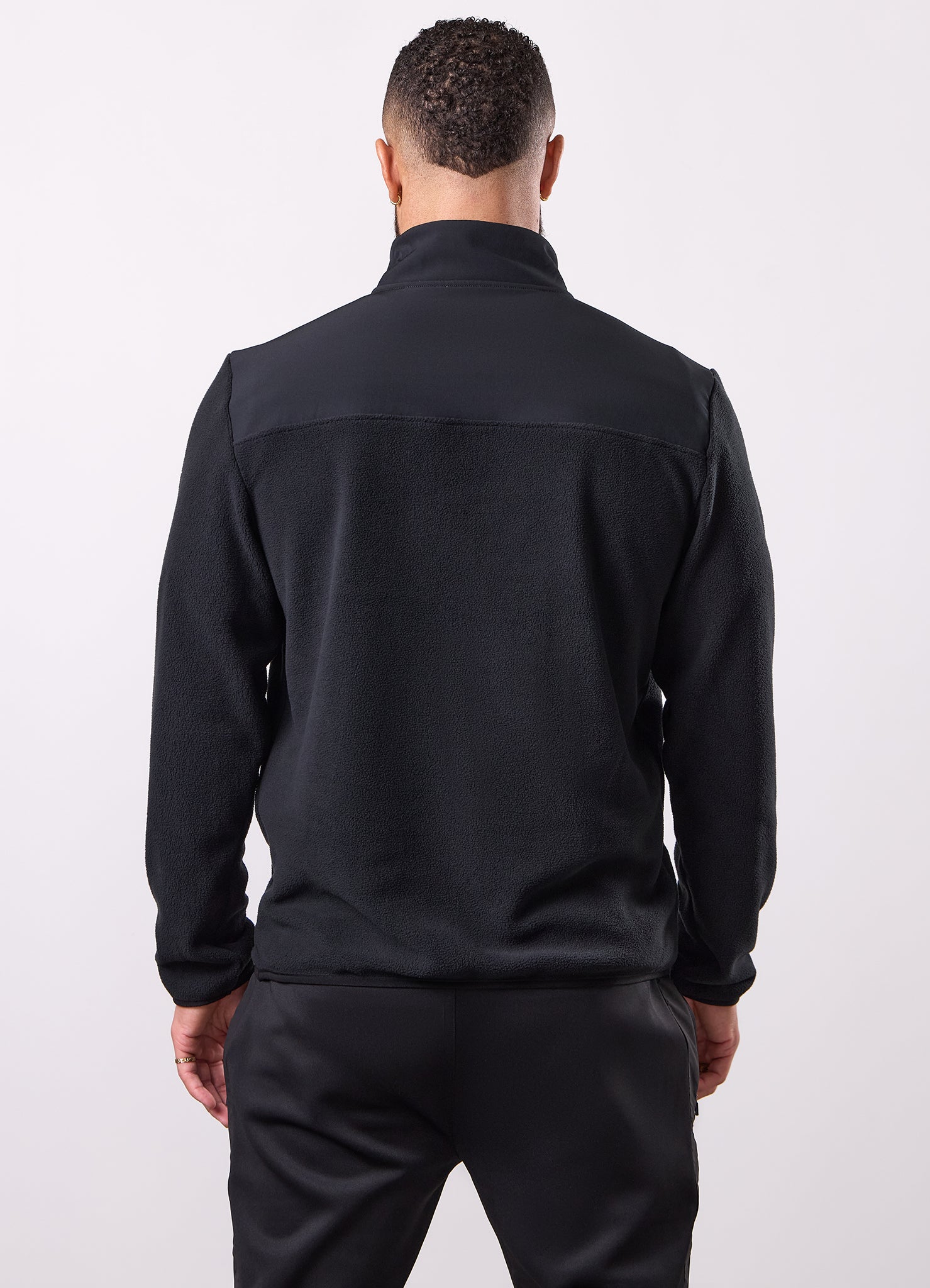 Gym King Linear 1/4 Zip Polar Fleece - Black