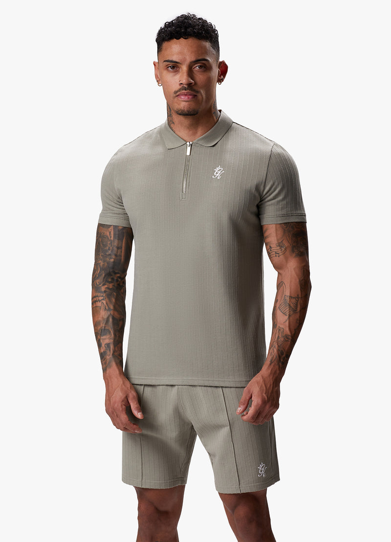 Gym King Riviera Signature Polo - Khaki