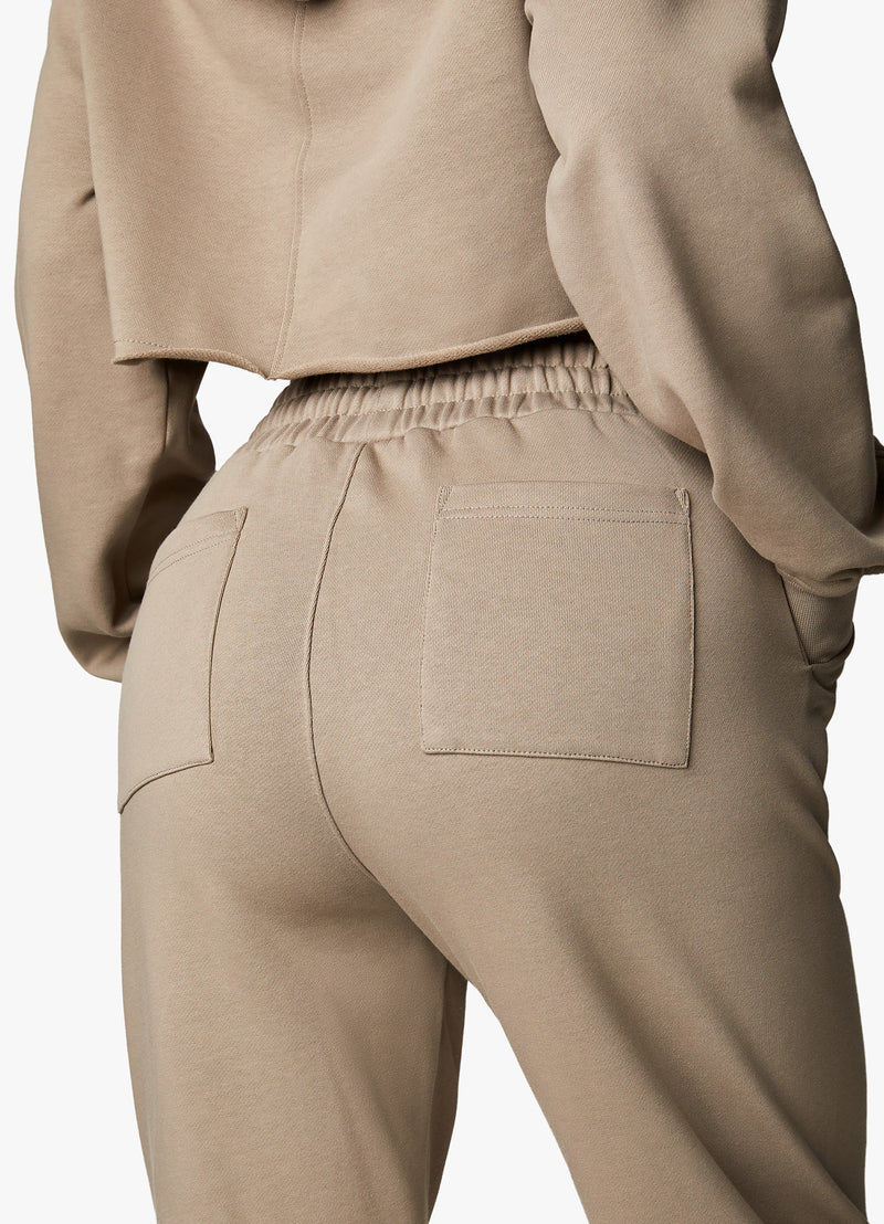 Gym King Radiance Crop Hood & Jogger - Mocha
