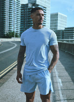 Gym King Rebellion Echo AOP Tee - Sky Blue thumbnail