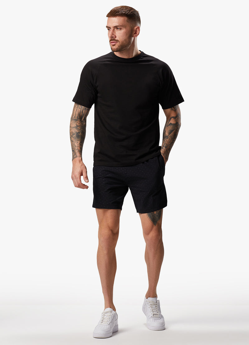 Gym King Rebellion AOP Cargo Shorts - Black