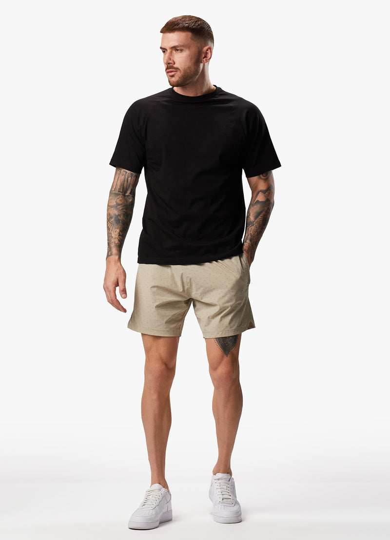 Gym King Rebellion AOP Cargo Shorts - Sandstone