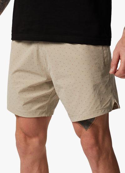 Gym King Rebellion AOP Cargo Shorts - Sandstone