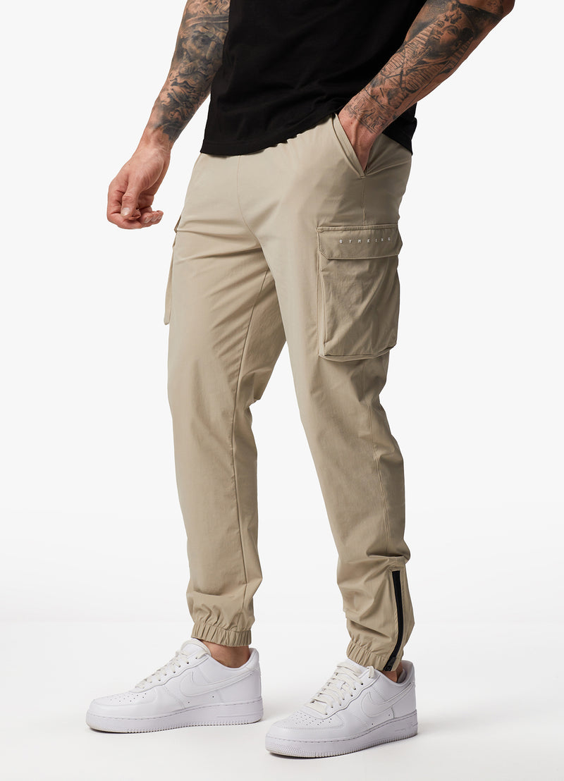 Gym King Rebellion Cargo Jogger - Sandstone