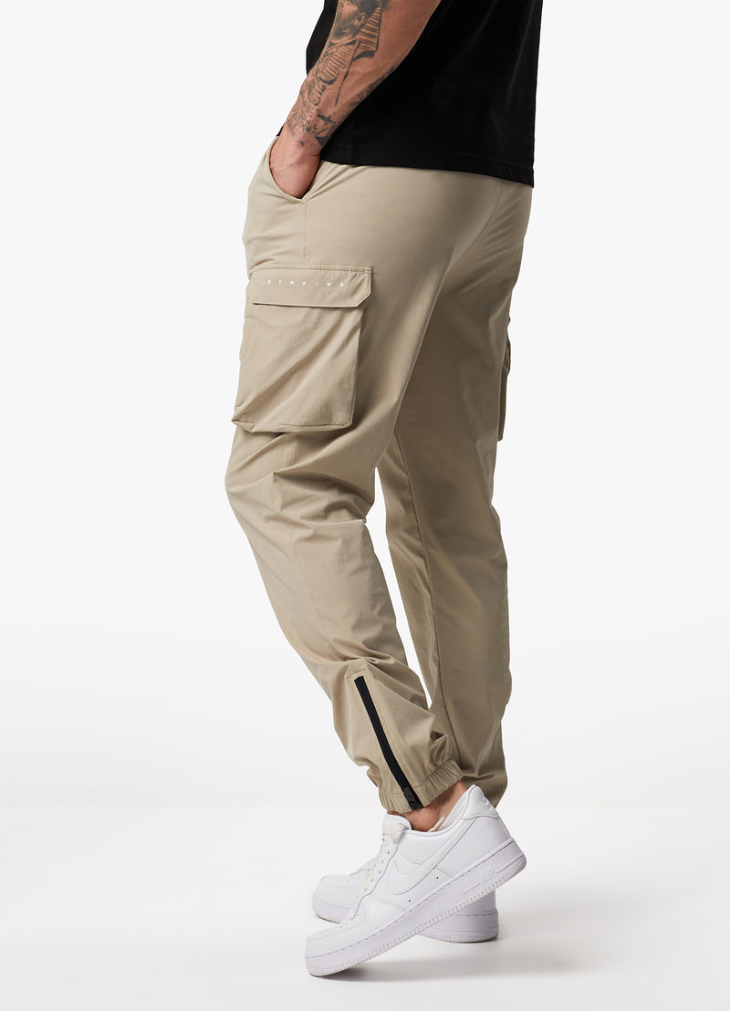 Gym King Rebellion Cargo Jogger - Sandstone