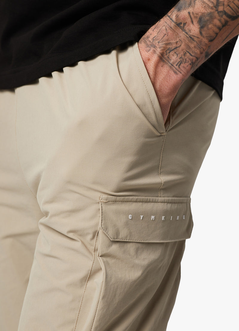 Gym King Rebellion Cargo Jogger - Sandstone