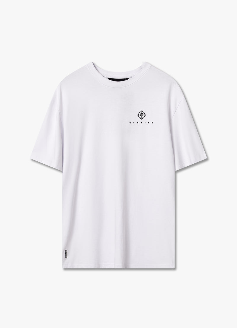 Gym King Rebellion Oblivion Jersey Tee - White