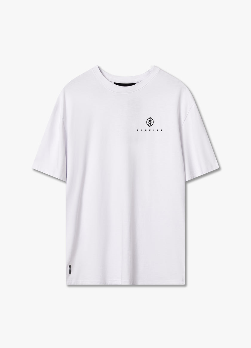 Gym King Rebellion Oblivion Jersey Tee - White