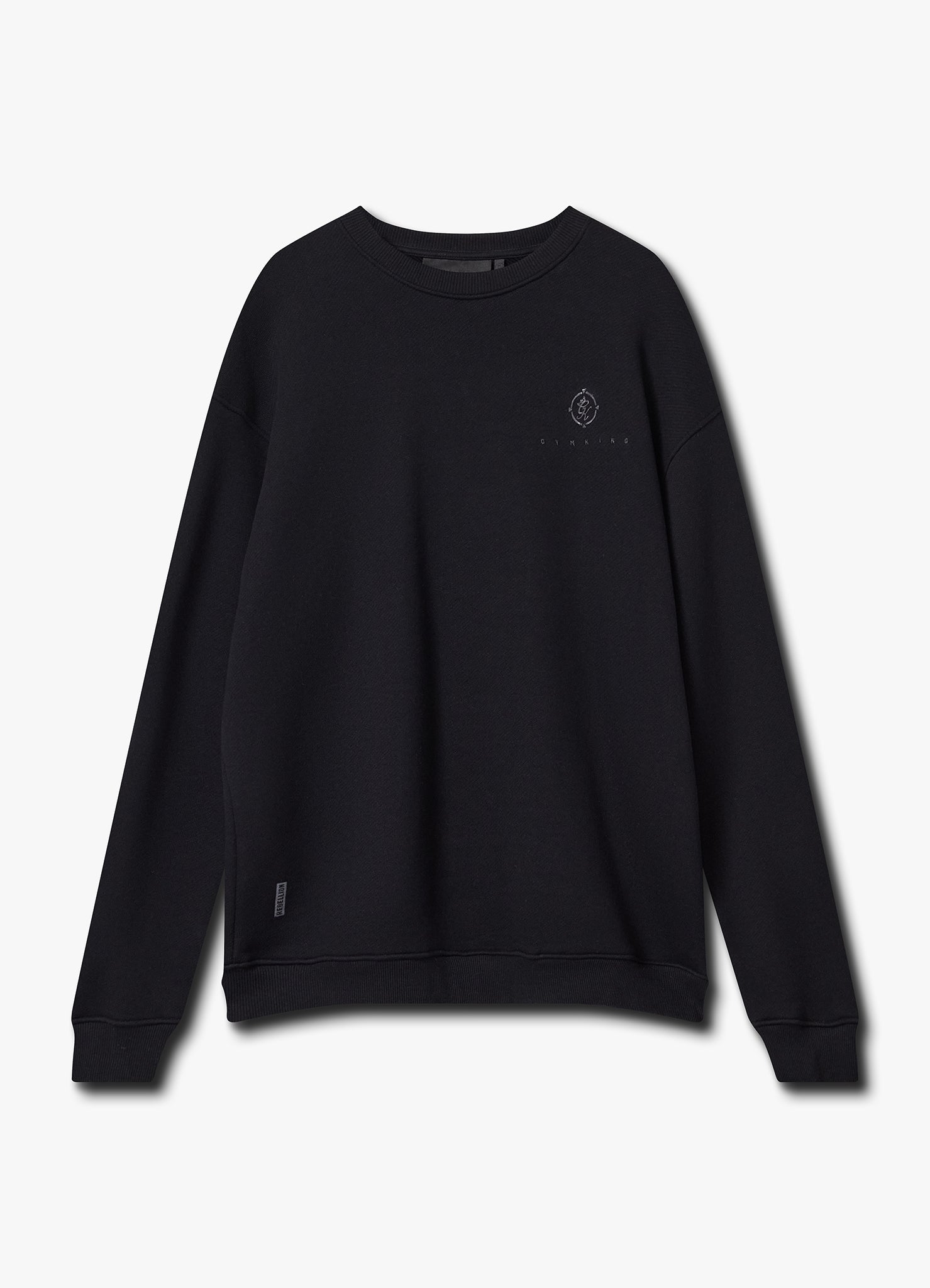 Gym King Rebellion Ambush Loopback Crew - Black