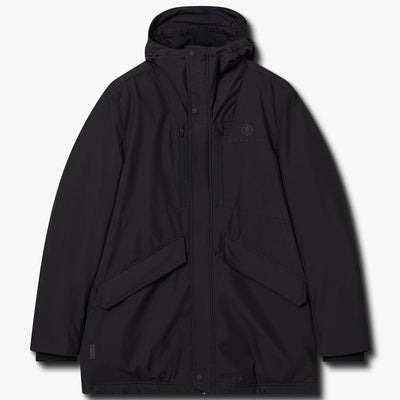 Gym King Rebellion Storm Mid-Length Parka - Black