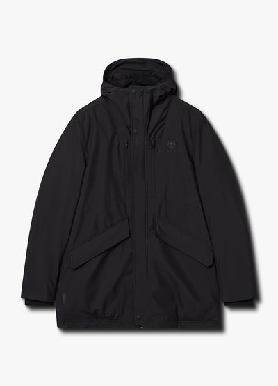 Gym King Rebellion Storm Mid-Length Parka - Black