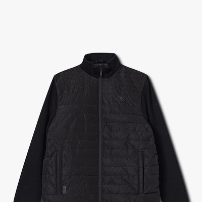 Gym King Rebellion Rushmore Light Quilted Knit Jacket - Black