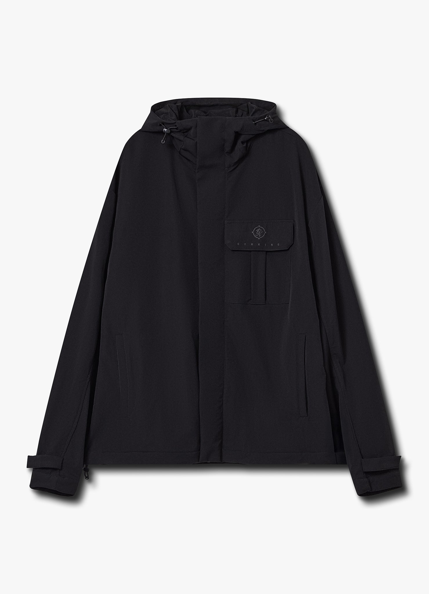 Gym King Rebellion Darkside Full Zip Track Top - Black